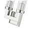 Z-Lite Beau 2 Light Wall Sconce, Polished Nickel & Clear 3031-2S-PN - alternate 4